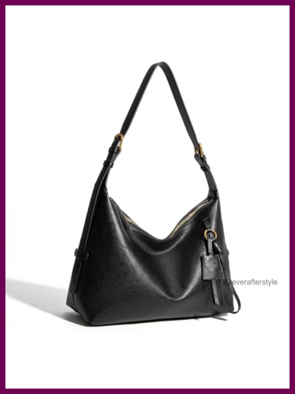 Leather Large Slouchy Shoulder Bag Crossbody Tote